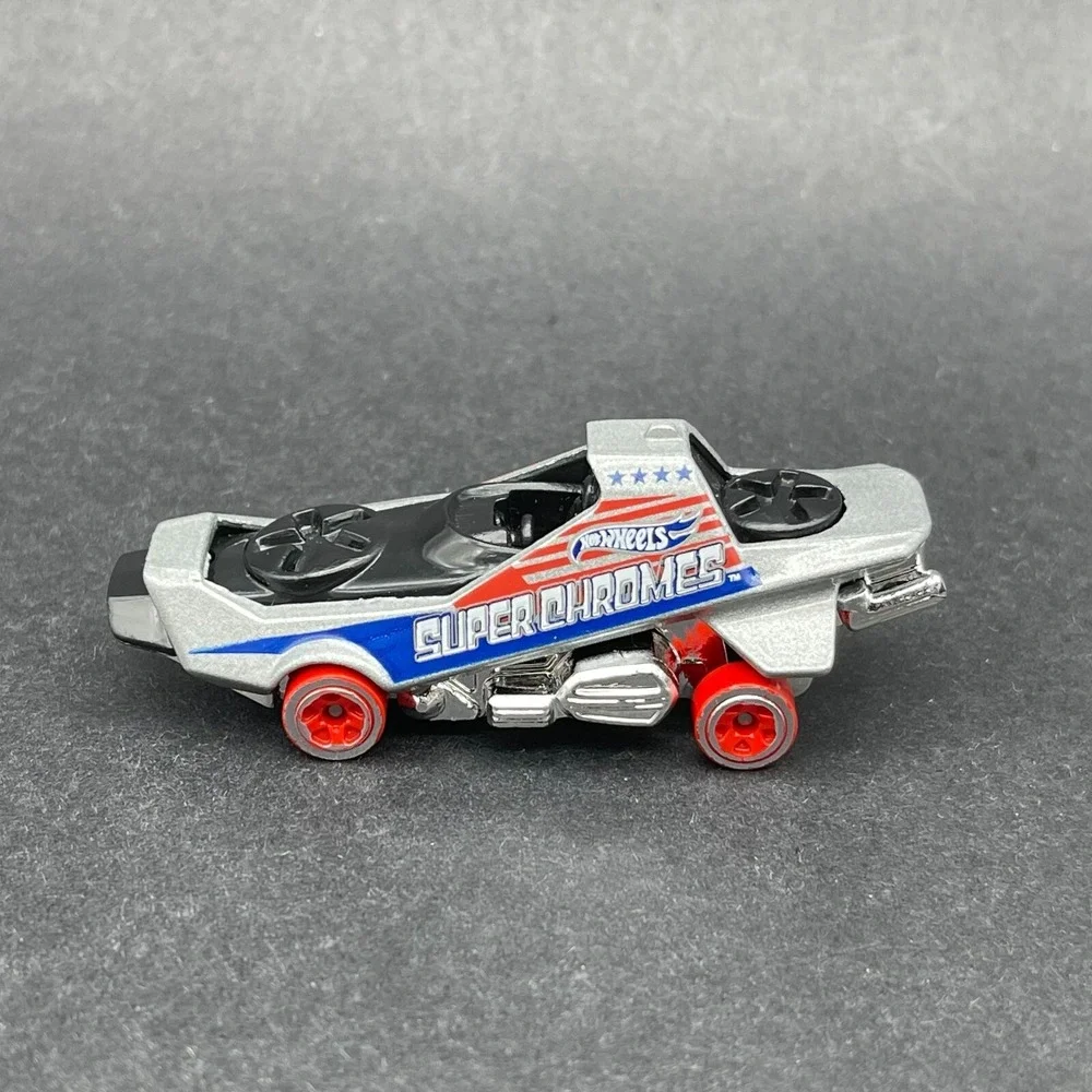 Hot Wheels Super Chromes Hover & Out Silver Vehicle Diecast 1/64 Scale